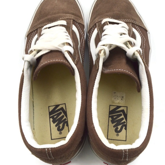 Vans Old Skool Skate Shoes Rain Drum Men Size 10 Brown Canvas & Suede Sneakers - Picture 6 of 9